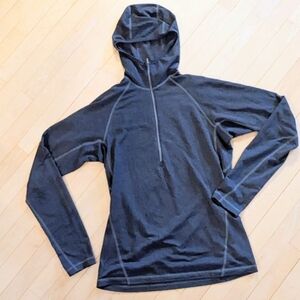 MEC Polartec Power Dry 1/2 Zip Base Layer Hoodie - Men's Large